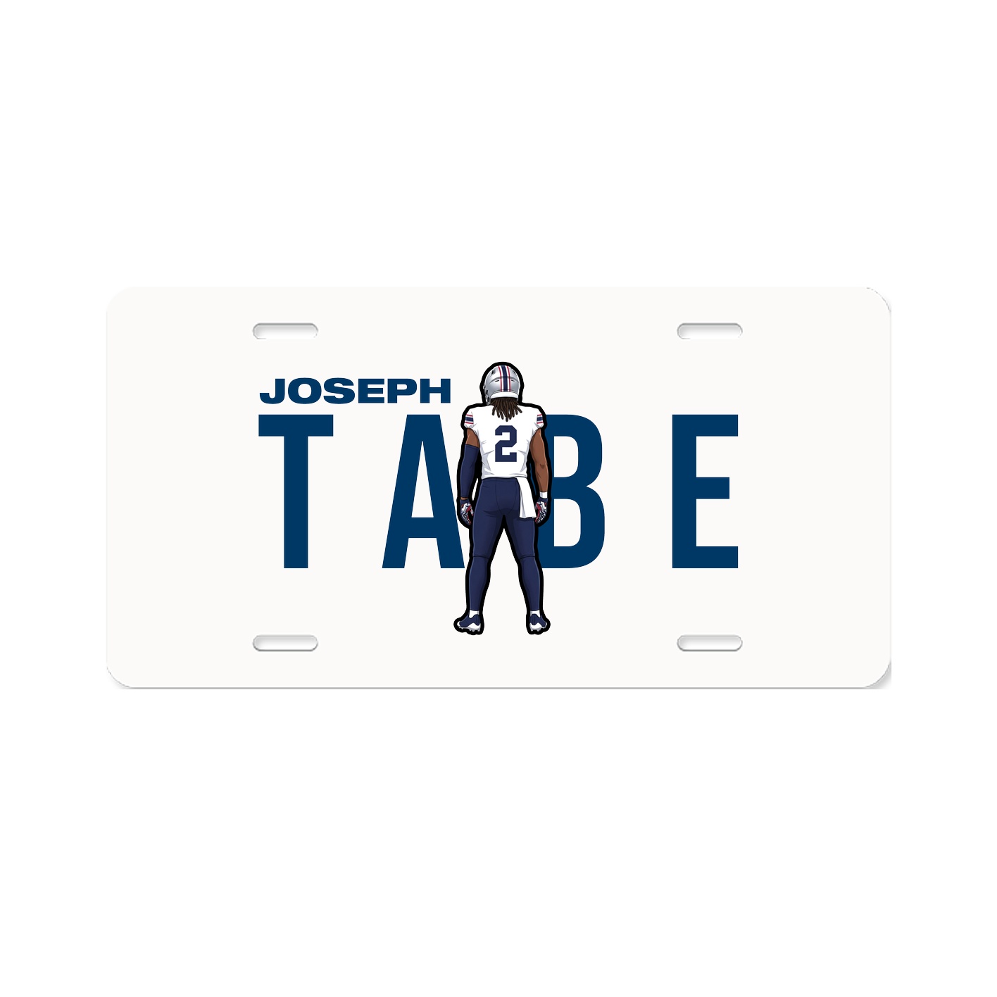 License Plate — Player Name in Classic
