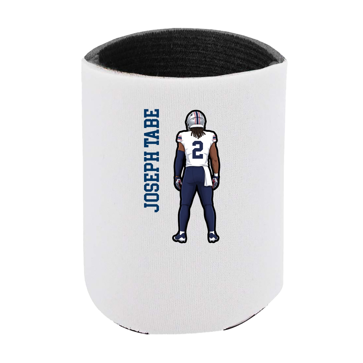 Can Holder — Name Vertical in White