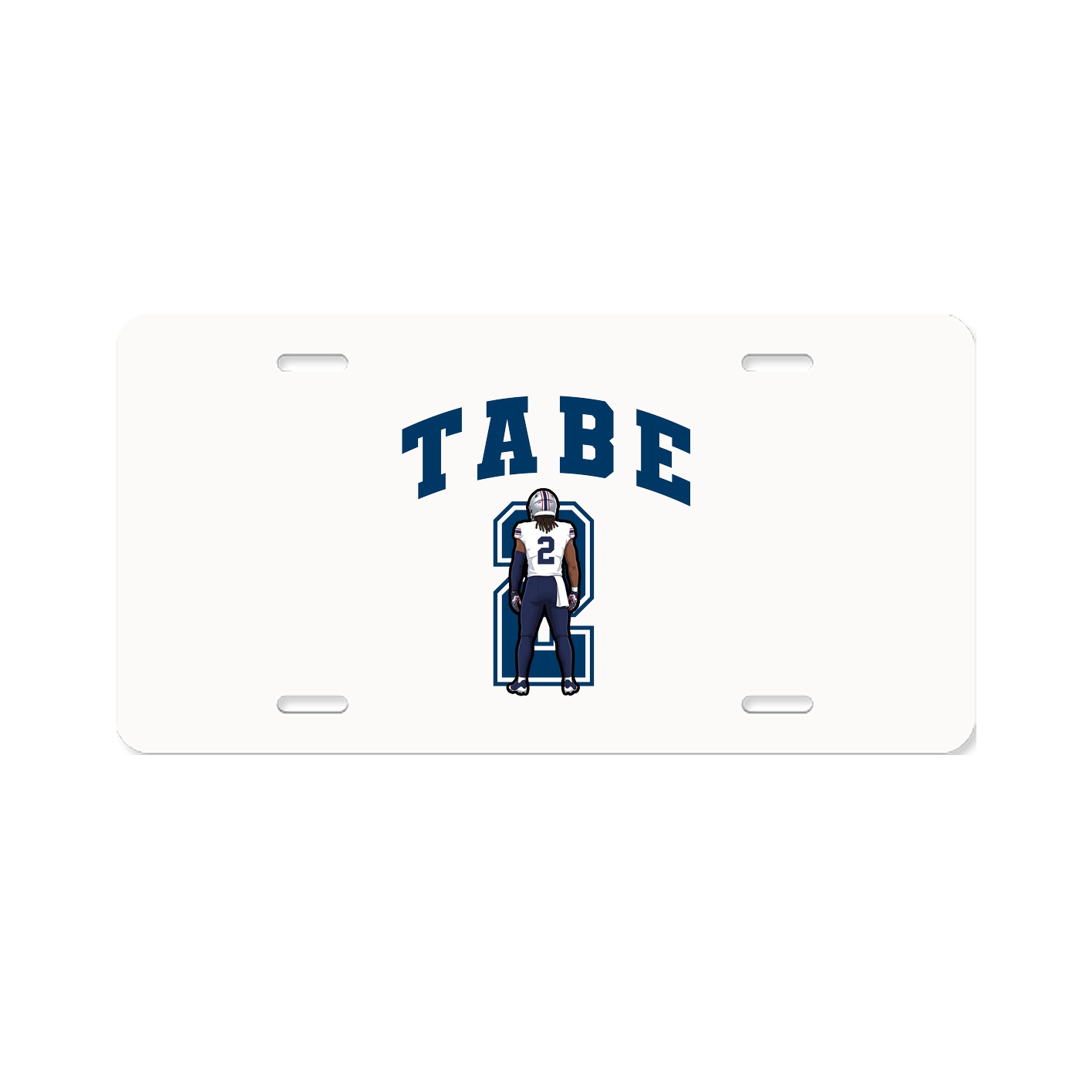 License Plate — Number in Classic