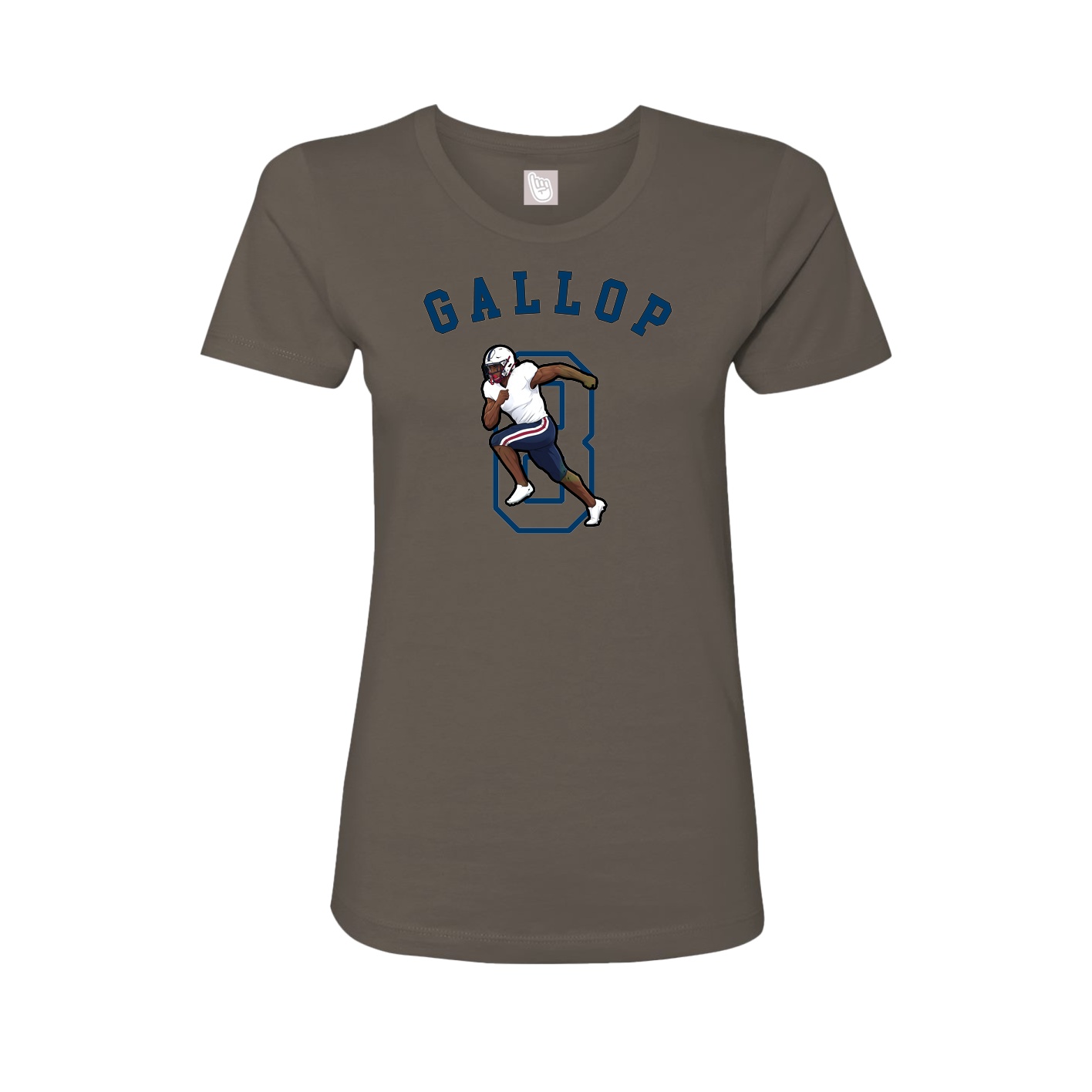Fitted Women's Tee — Shirsey Arch in Grey