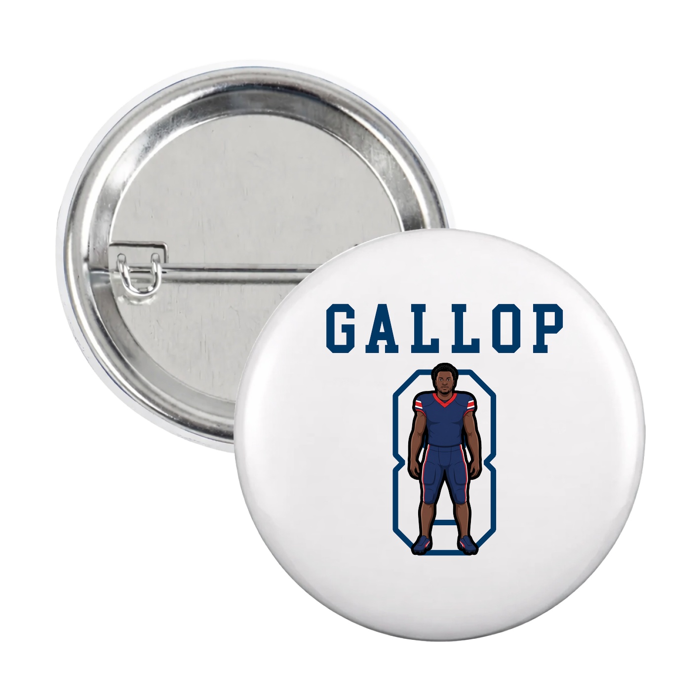 Game Day Button — Shirsey in White