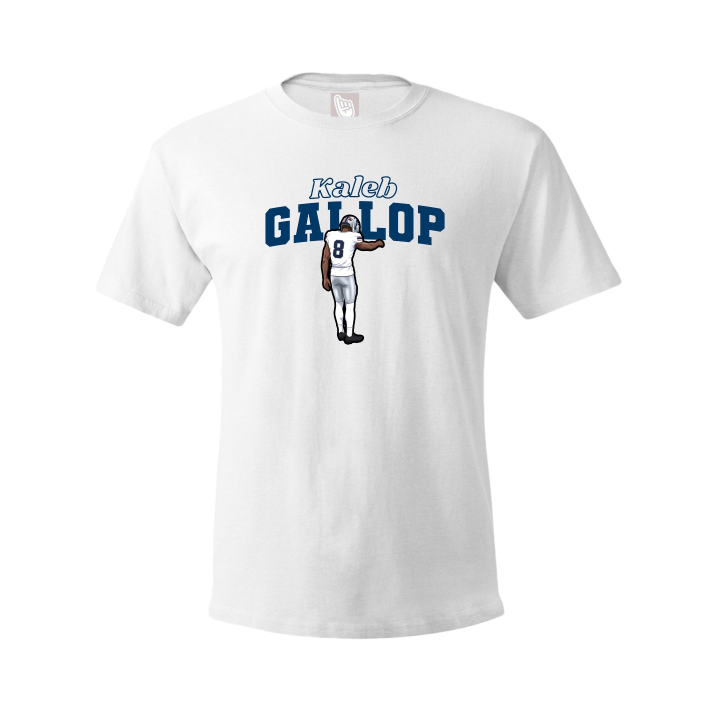 Youth Tee — Name Arch in White