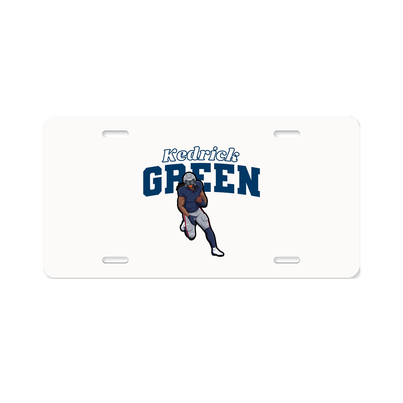 License Plate — Name Arch in Classic