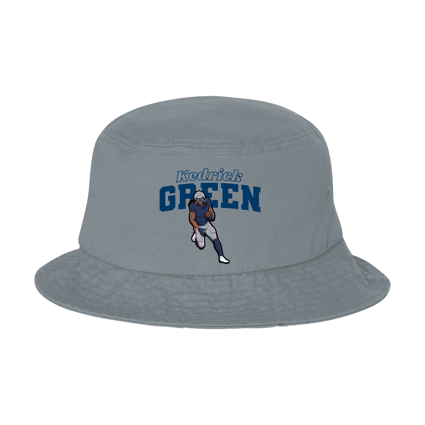 Bucket Cap — Name Arch in Grey