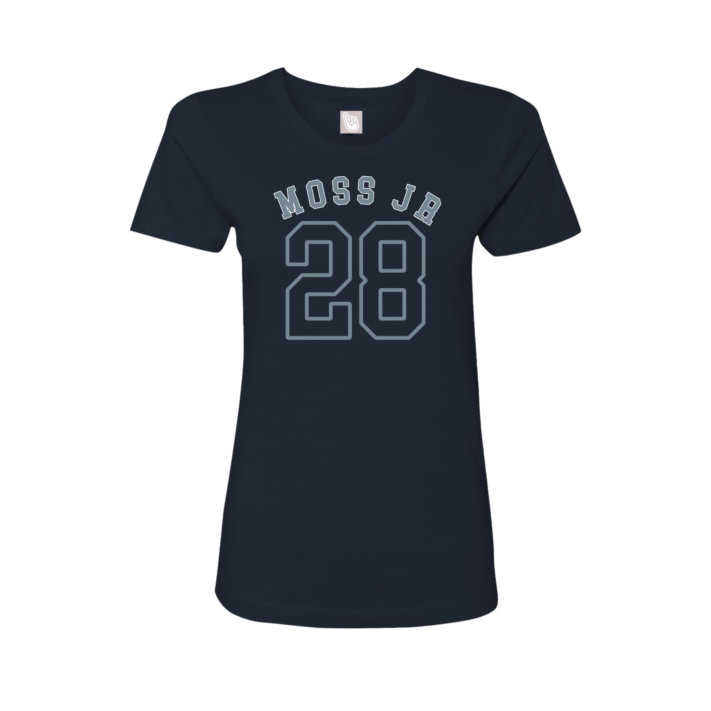 Fitted Women's Tee — Shirsey Arch in Navy
