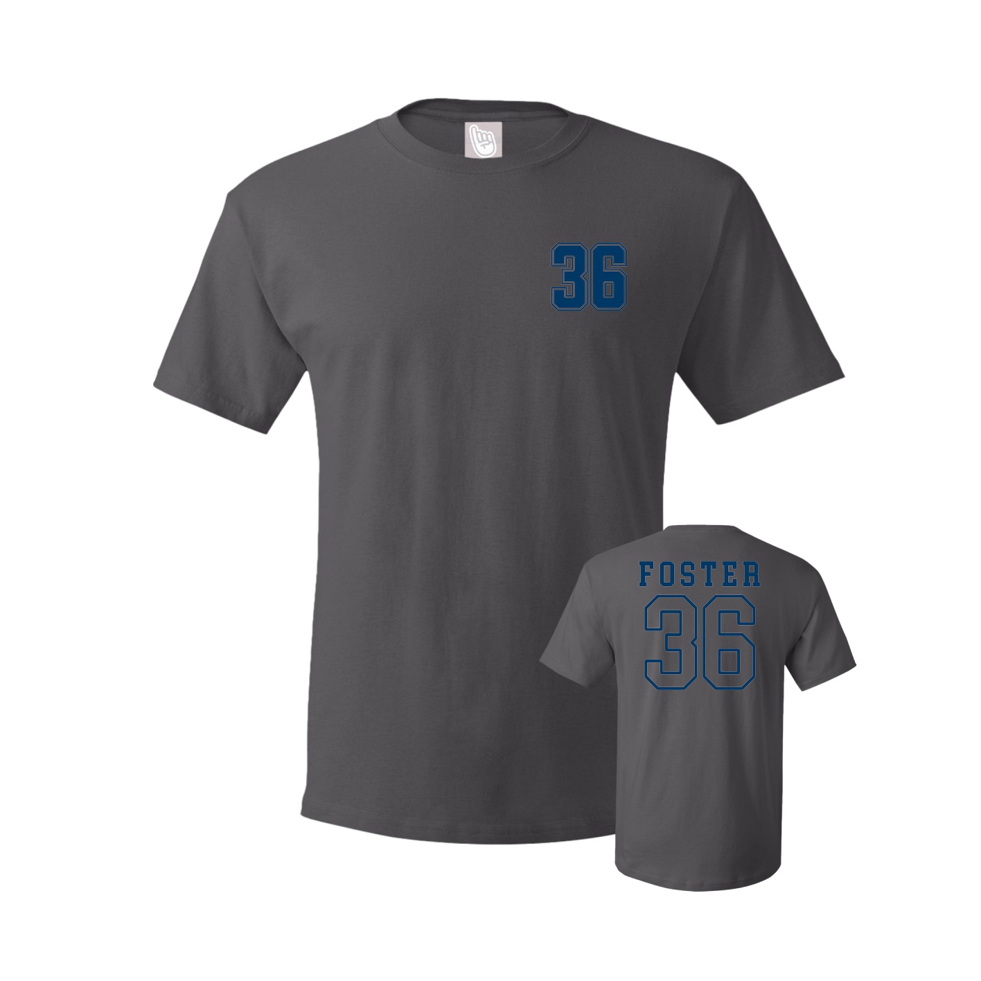 Tee — Chest Back in Grey