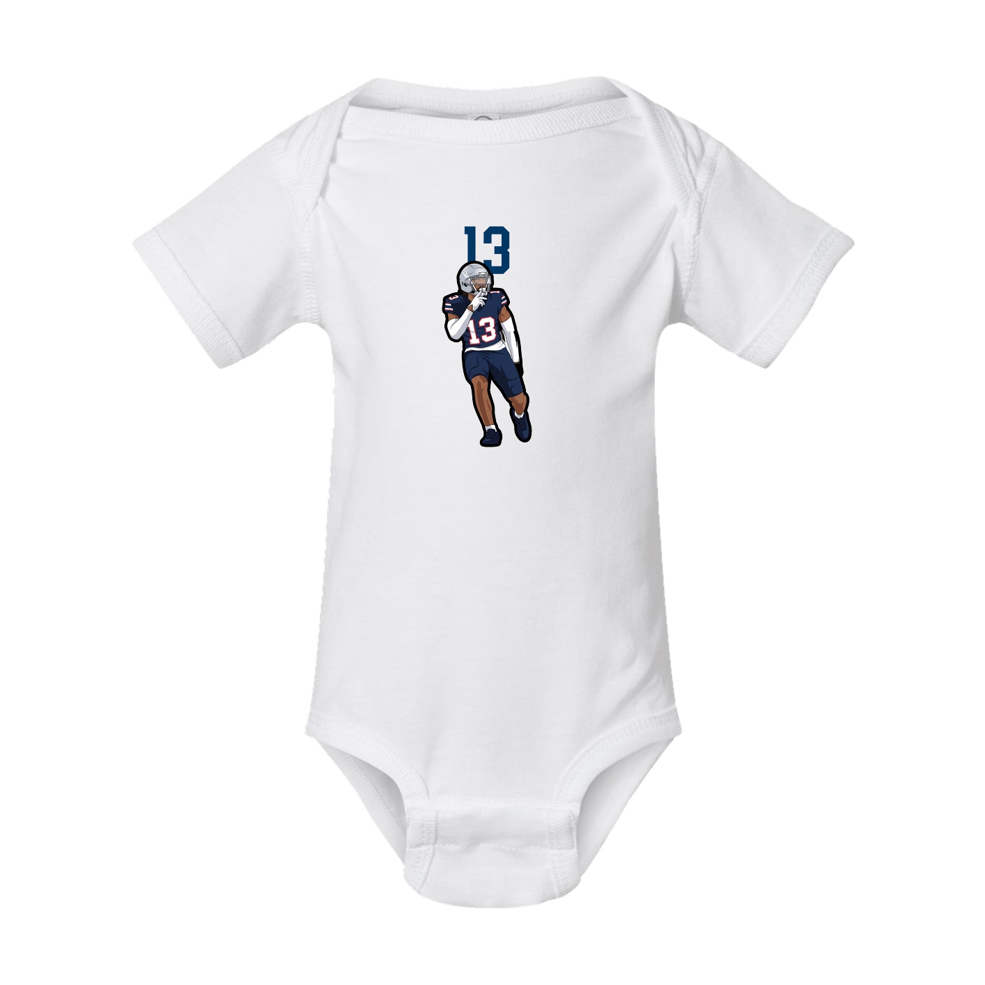 Baby Onesie — Number Top in White