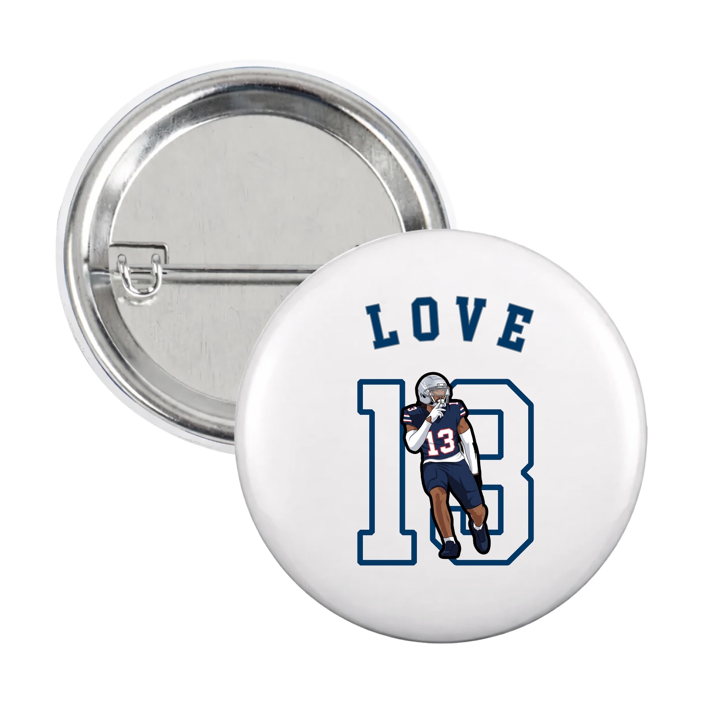 Game Day Button — Shirsey Arch in White