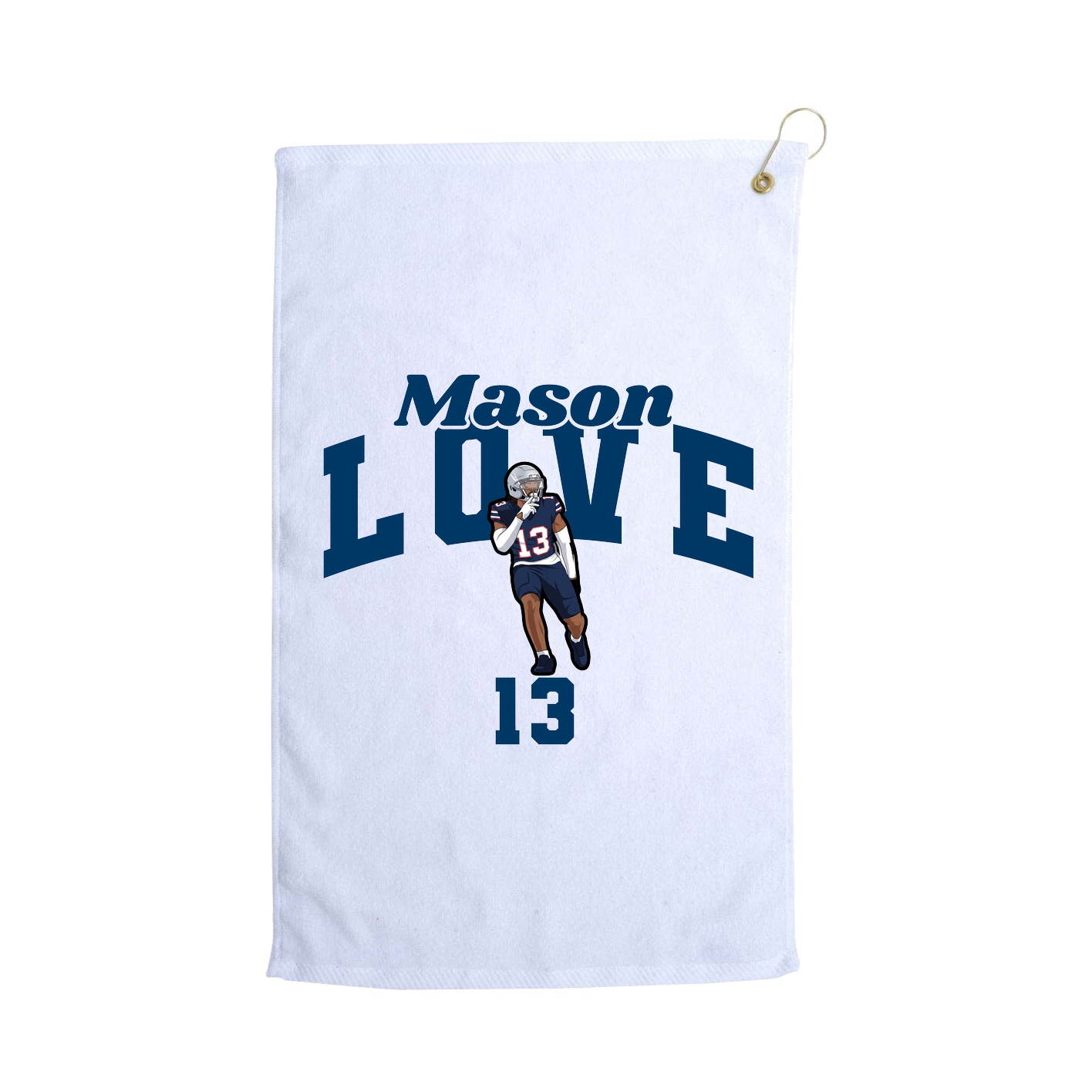 Golf Towel — Signature Arch in White
