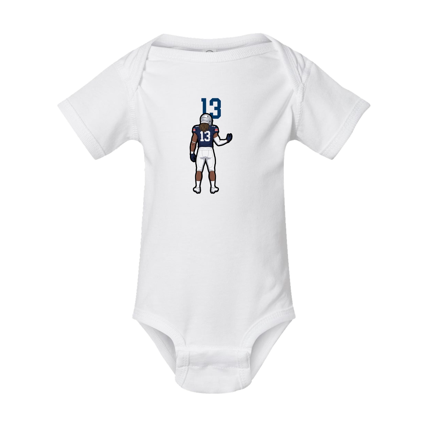 Baby Onesie — Number Top in White