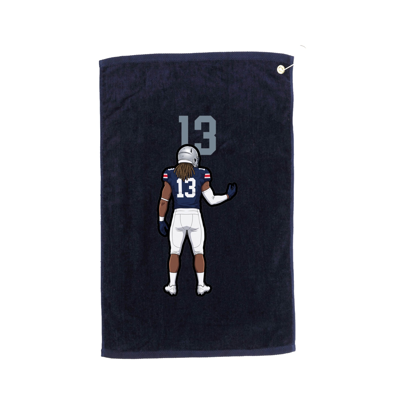 Golf Towel — Number Top in Navy