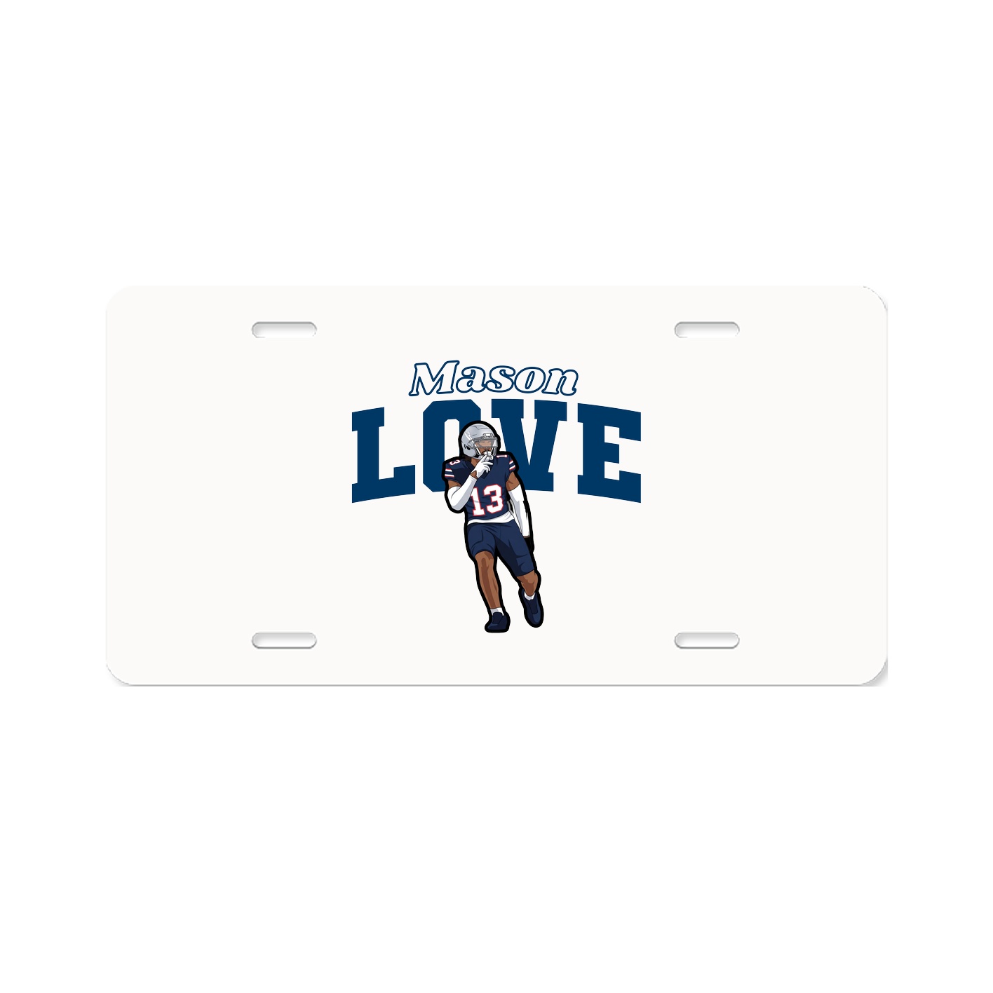 License Plate — Name Arch in Classic