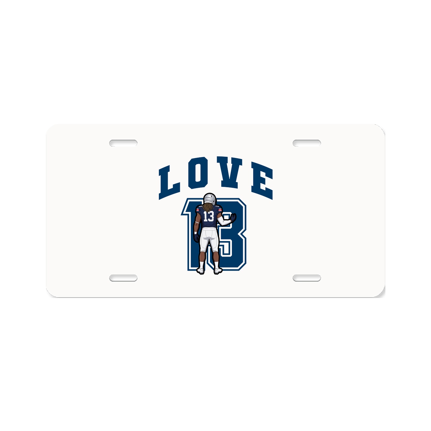 License Plate — Number in Classic