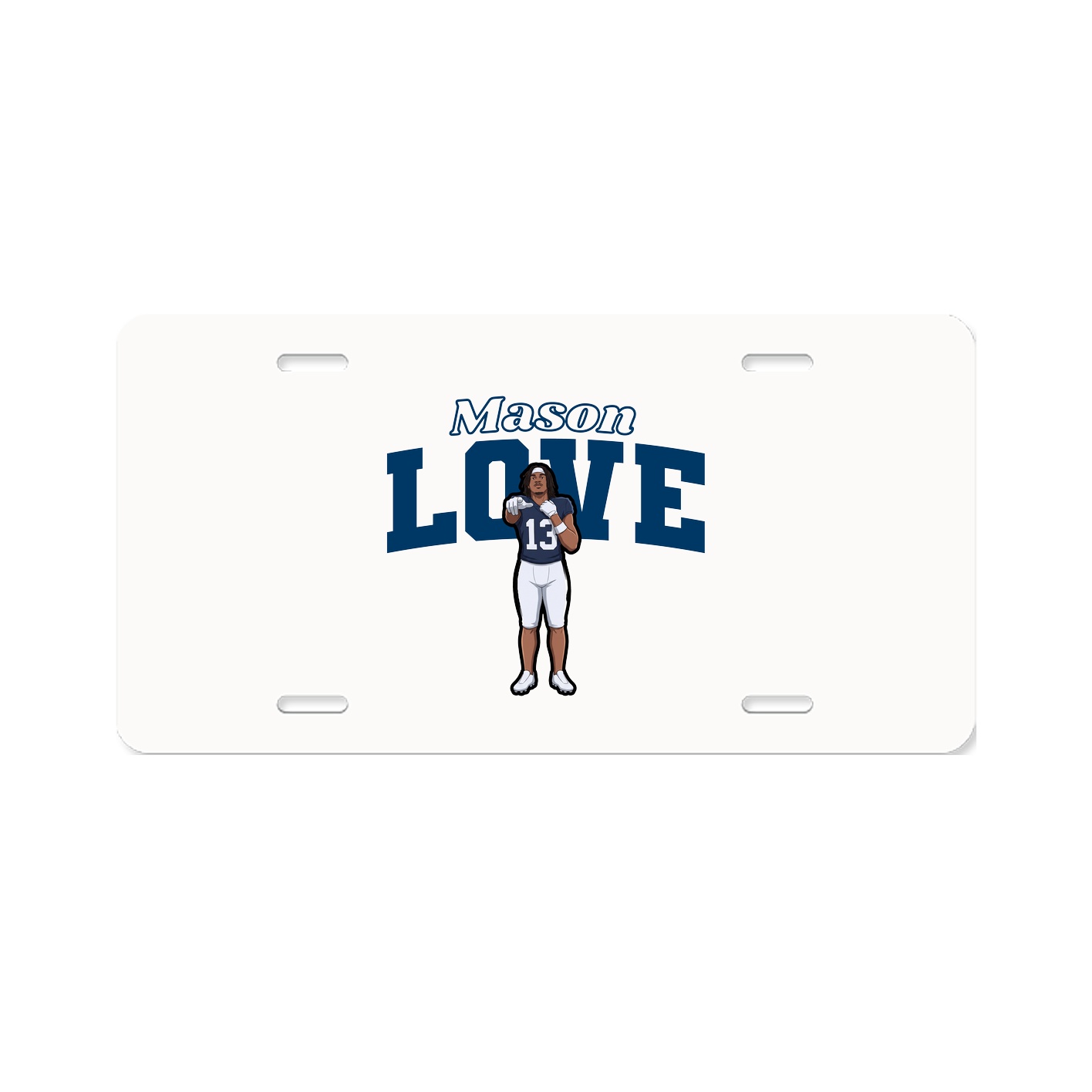 License Plate — Name Arch in Classic