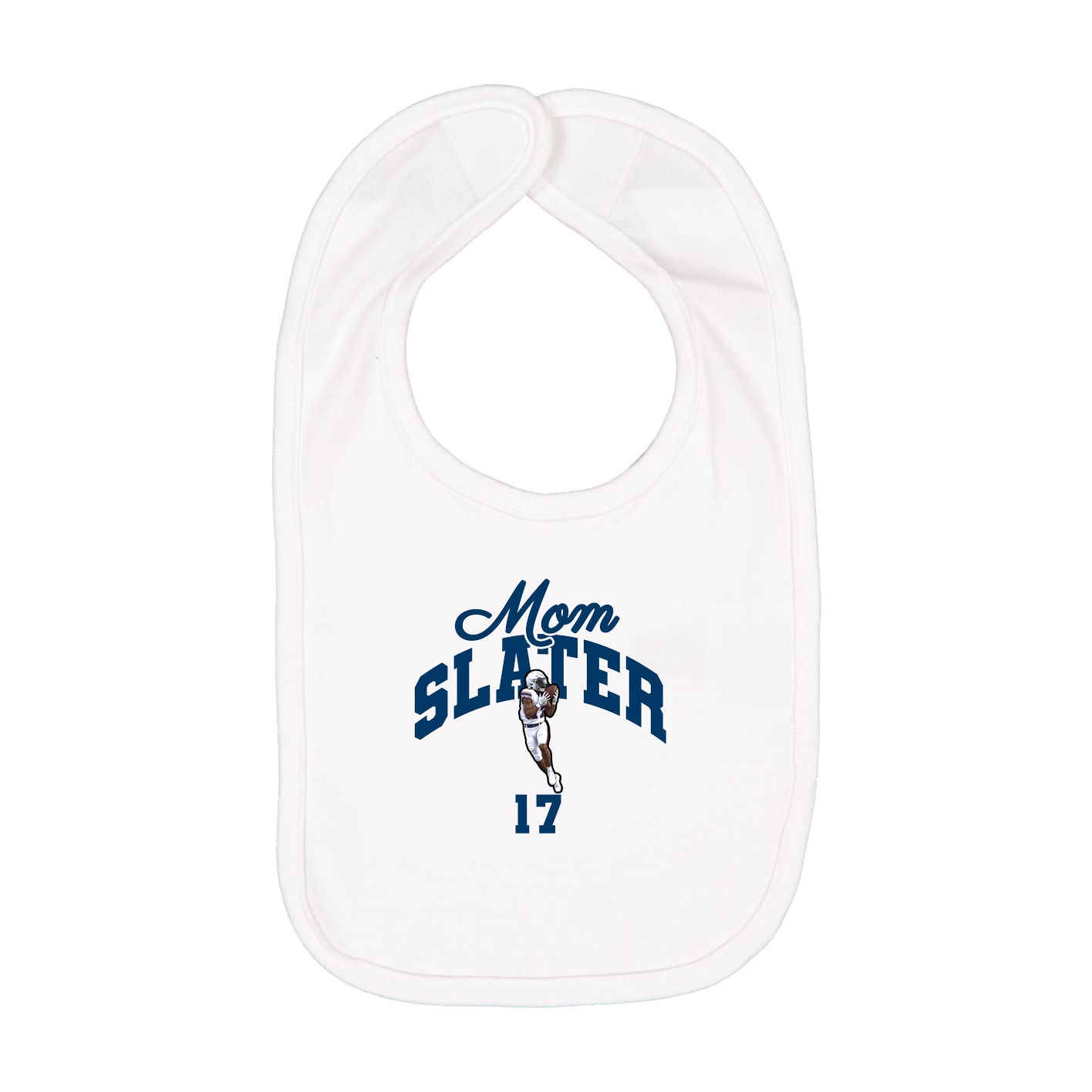 Infant Bib — Mothers Day Arch in White
