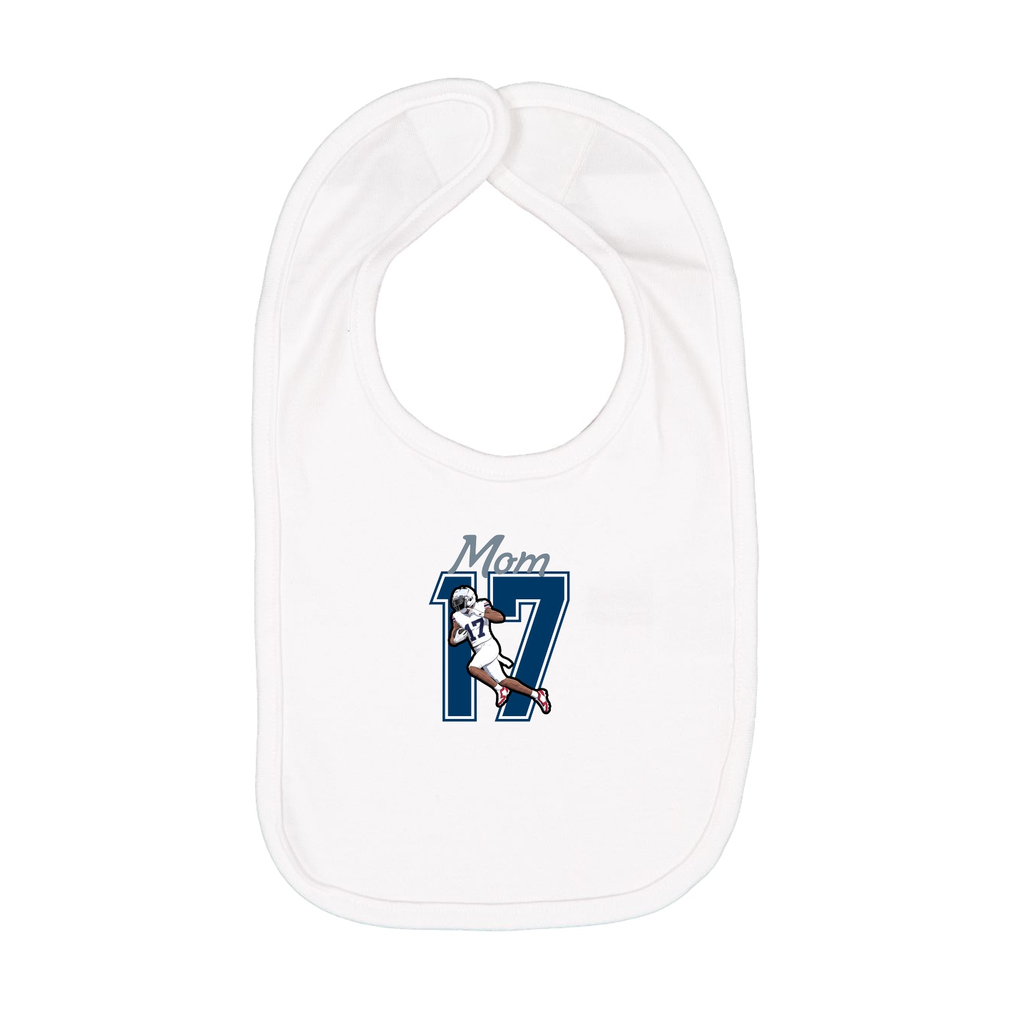 Infant Bib — Mothers Day Shirsey in White
