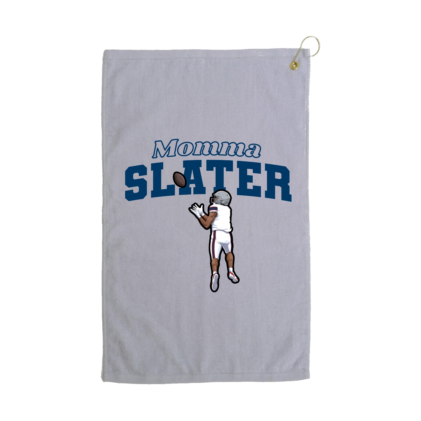 Golf Towel — Mothers Day Block in Grey