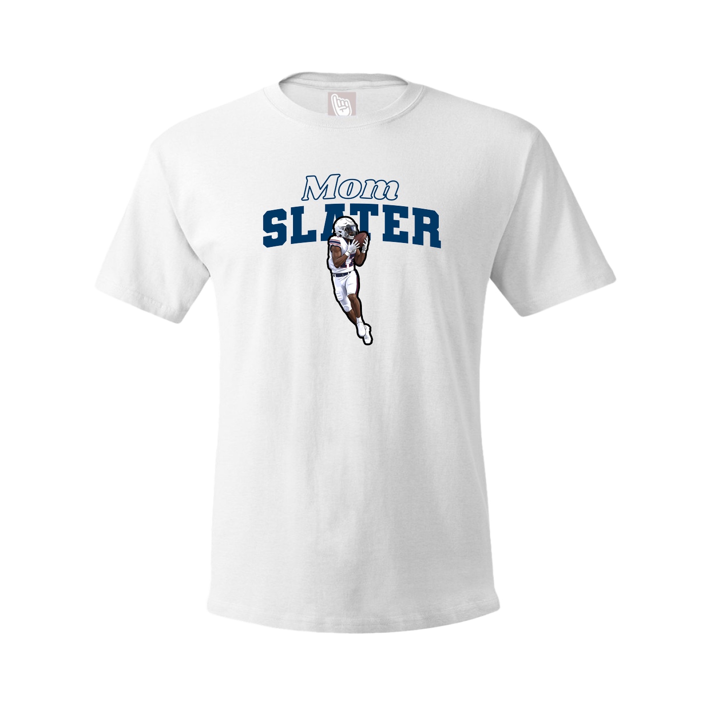 Youth Tee — Mothers Day Block in White