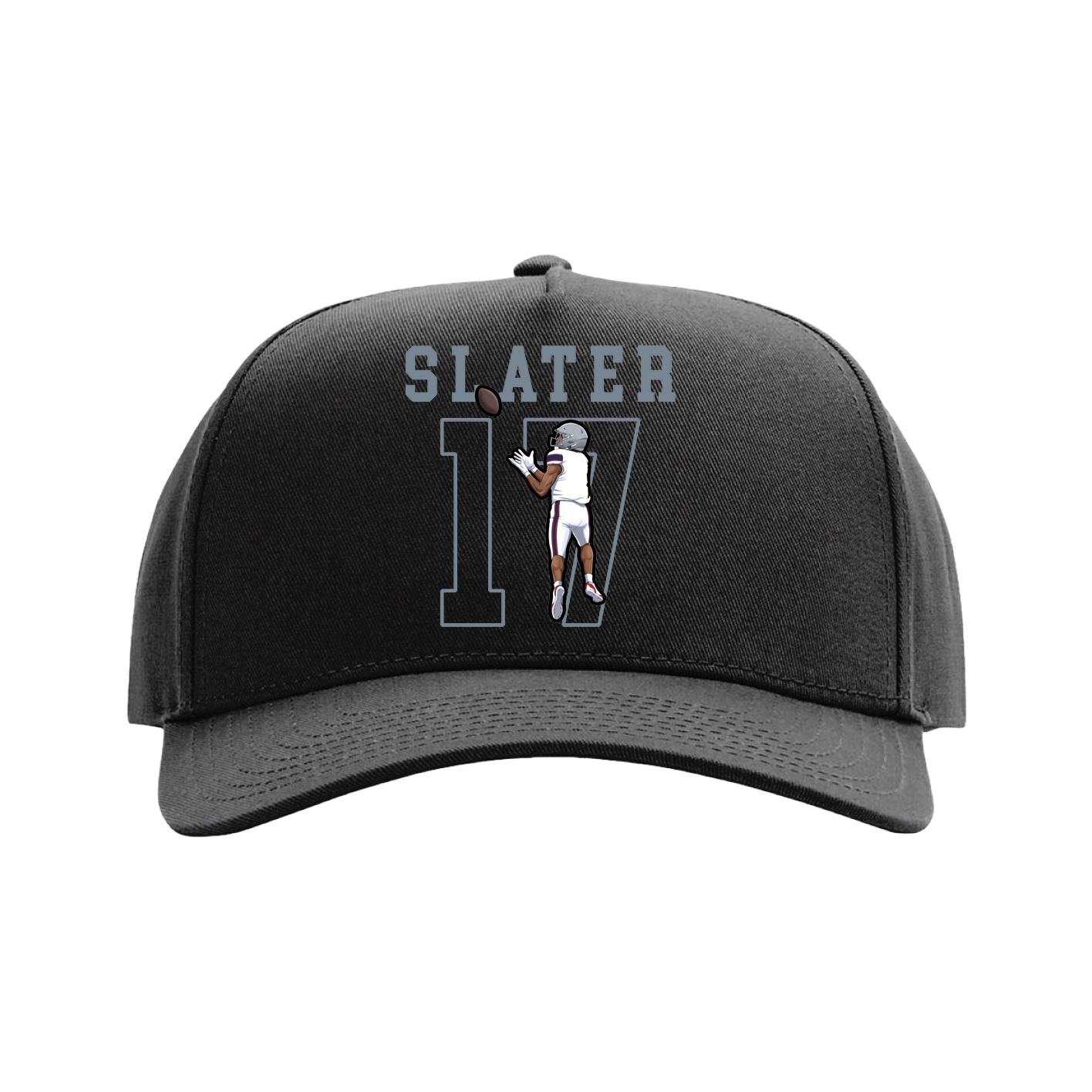 Full Fabric Five-Panel Champ Cap — Shirsey in Black