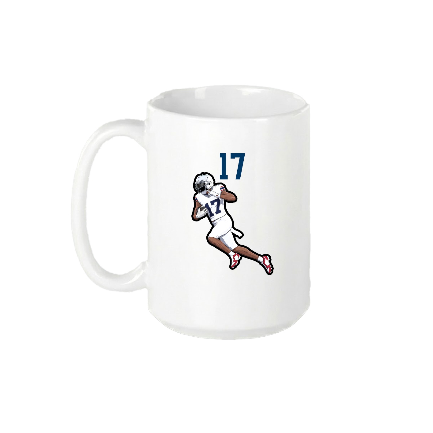15oz Coffee Mug — Number Top in White