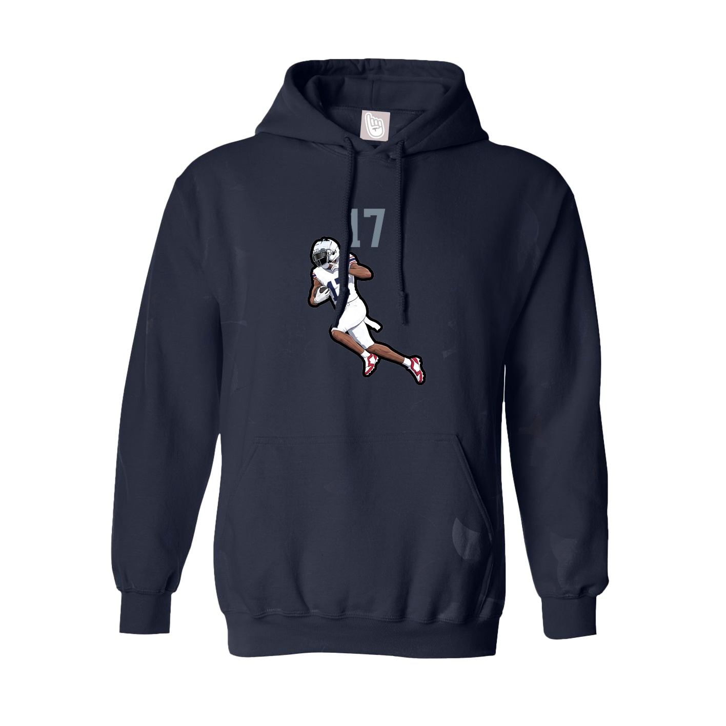 Youth Hoodie — Number Top in Navy