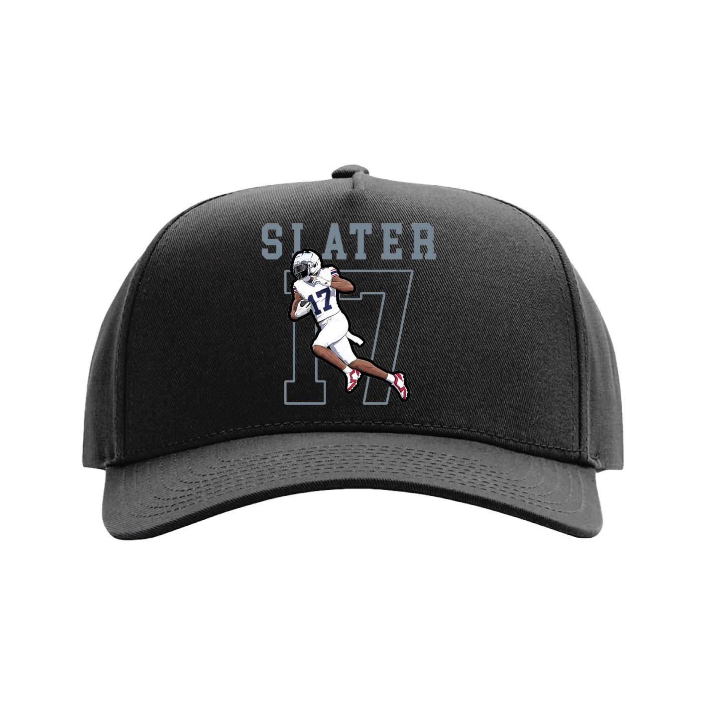 Full Fabric Five-Panel Champ Cap — Shirsey in Black