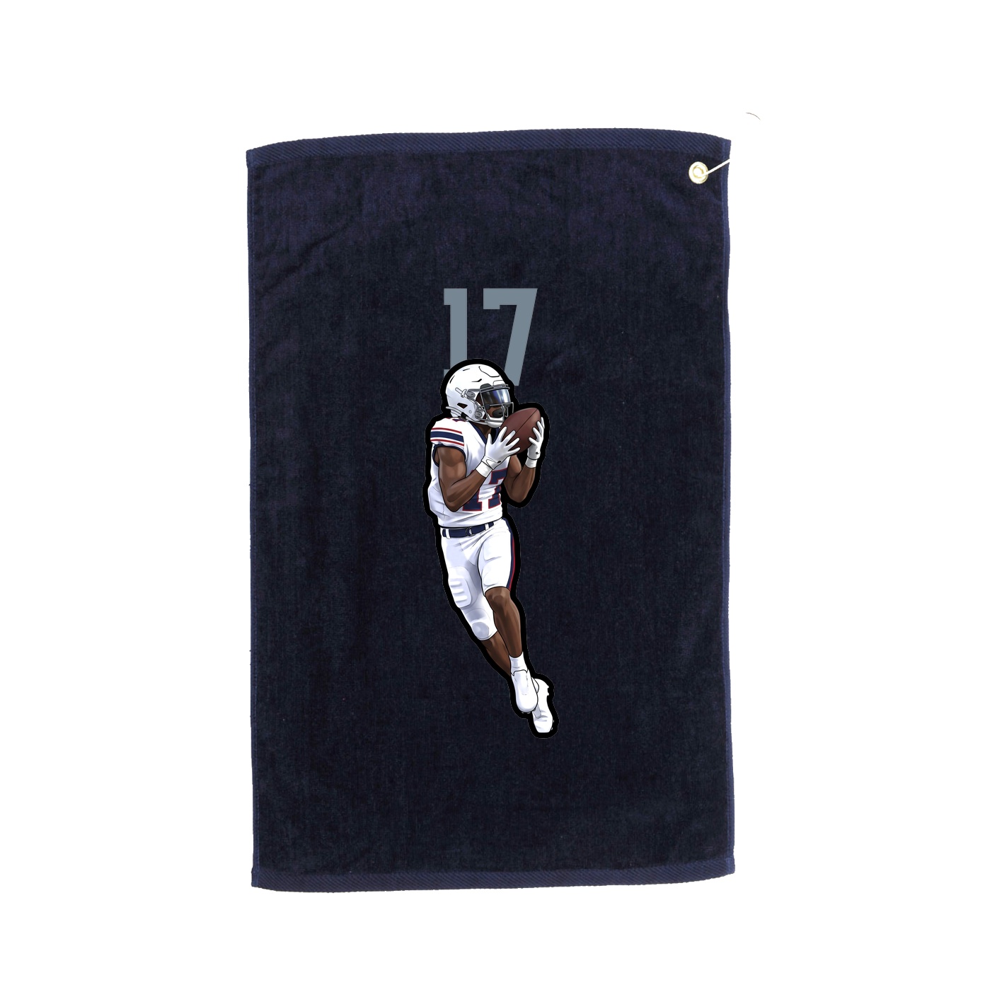 Golf Towel — Number Top in Navy