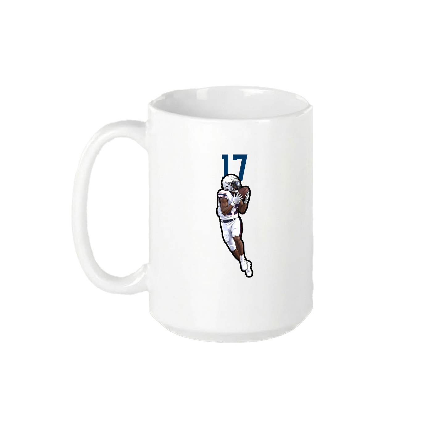 15oz Coffee Mug — Number Top in White