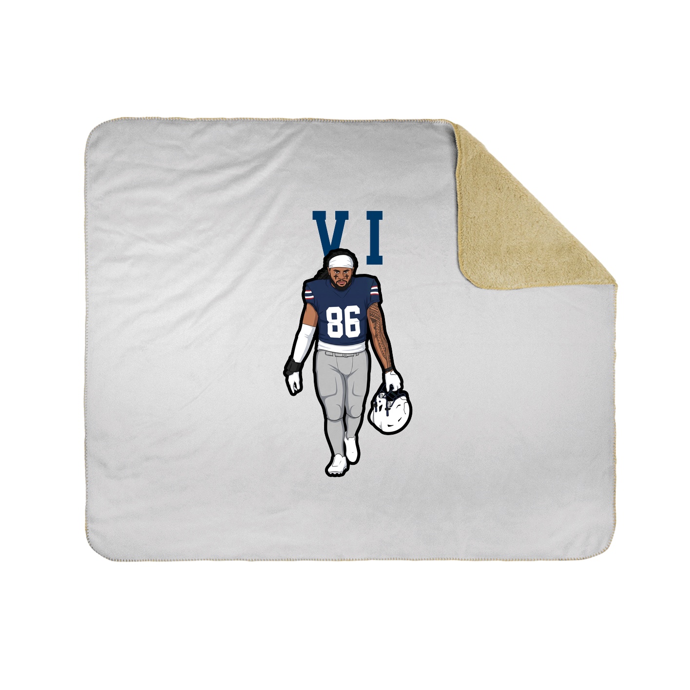 Throw Blanket — Shirsey in White
