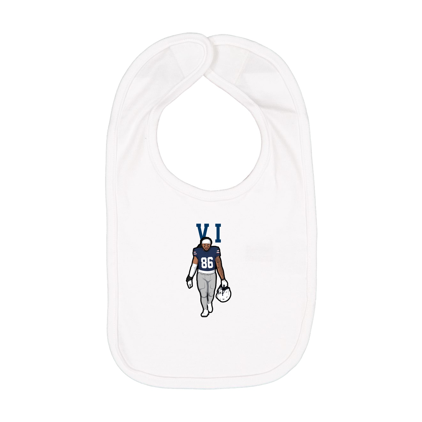 Infant Bib — Shirsey in White