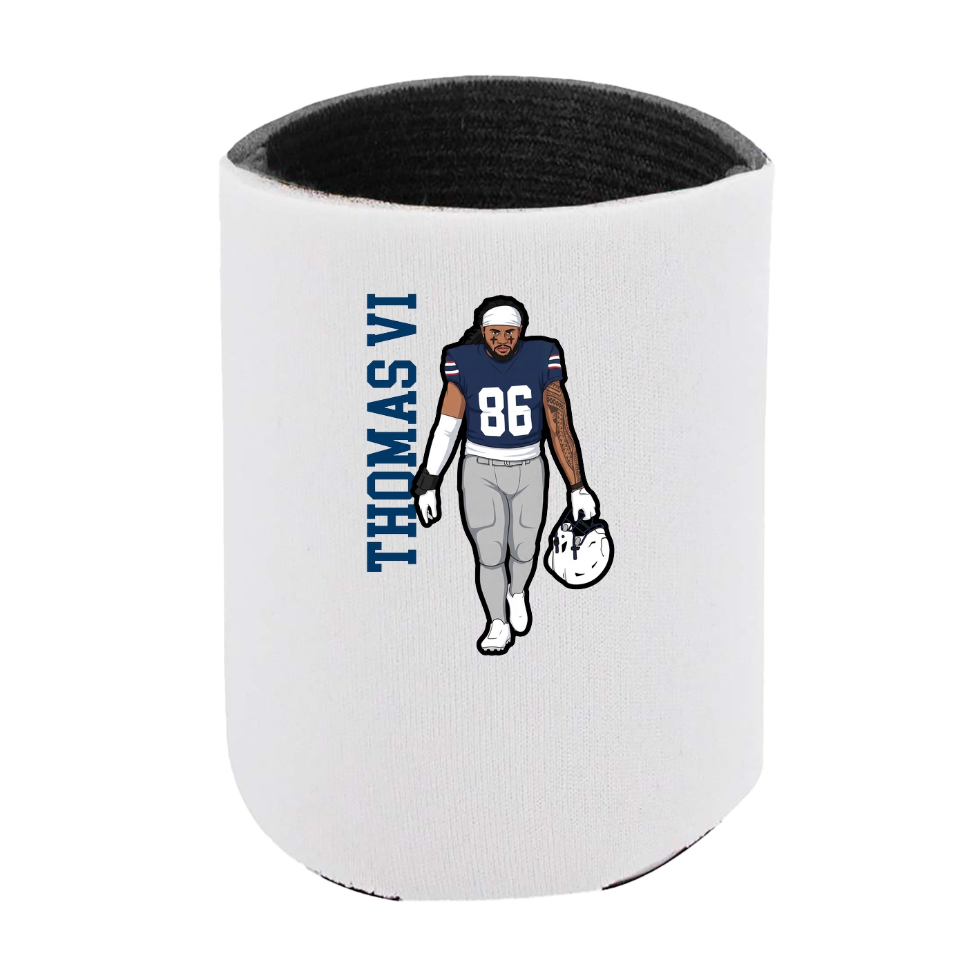 Can Holder — Name Vertical in White