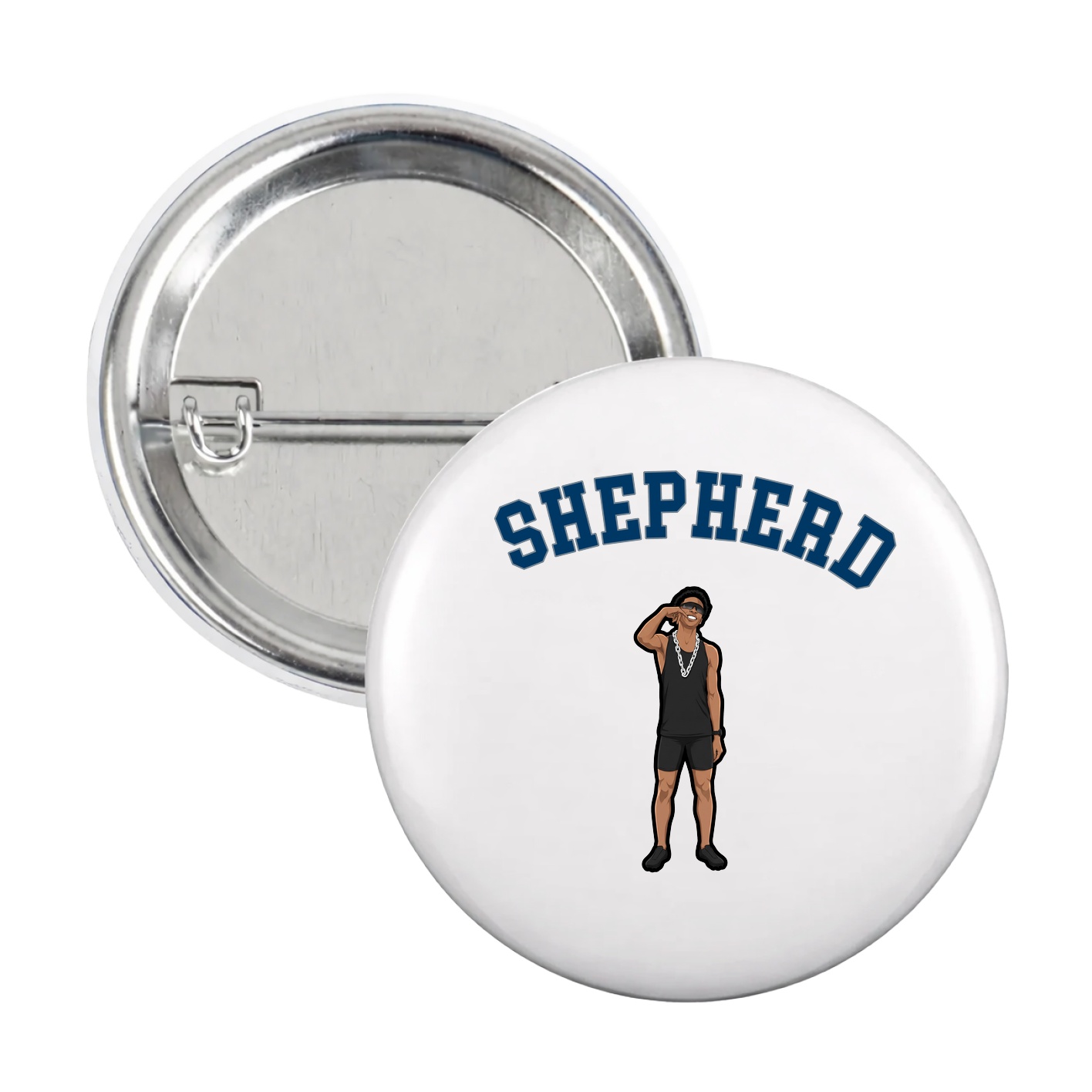 Game Day Button — Shirsey Arch in White