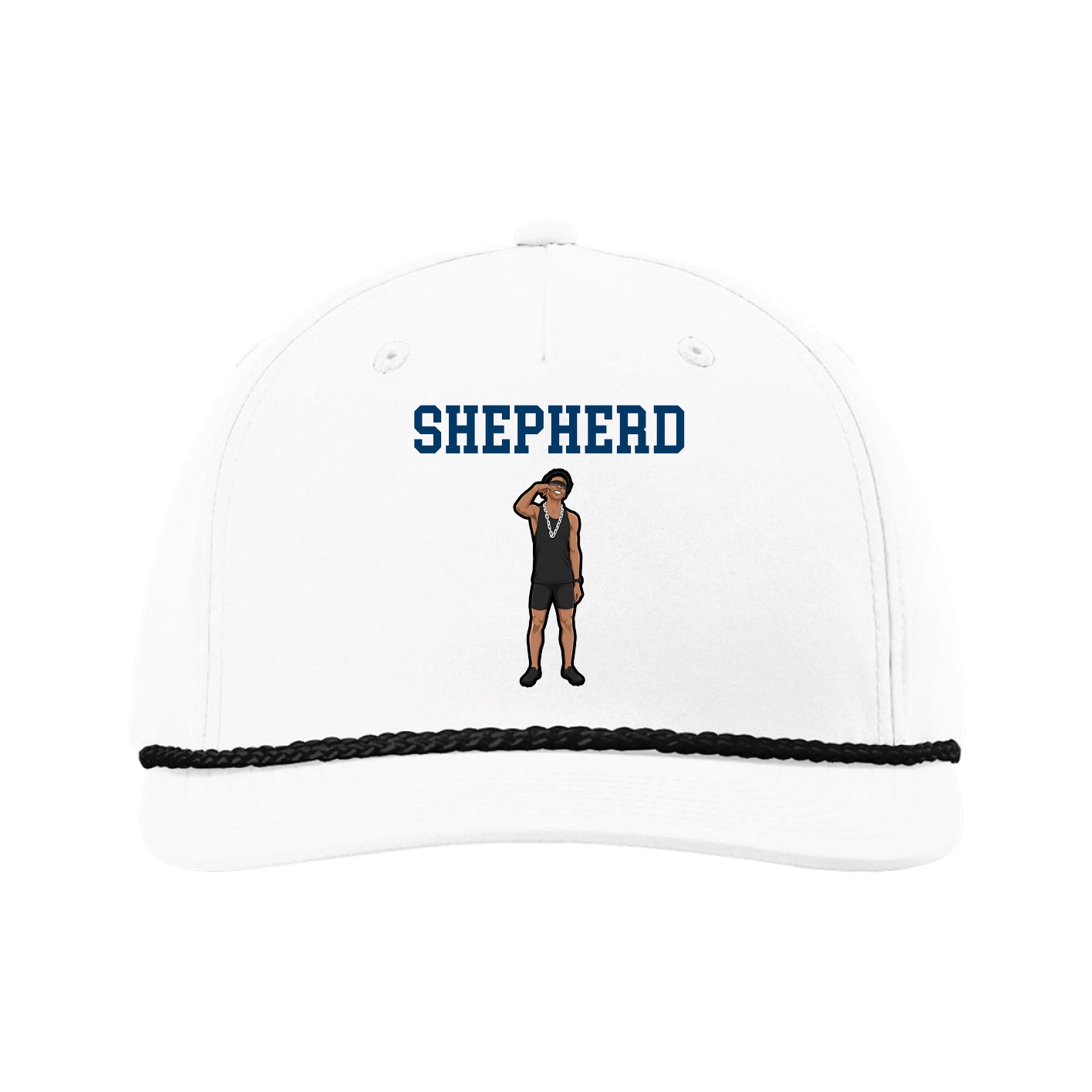 Five-Panel Classic Rope Cap — Shirsey in White