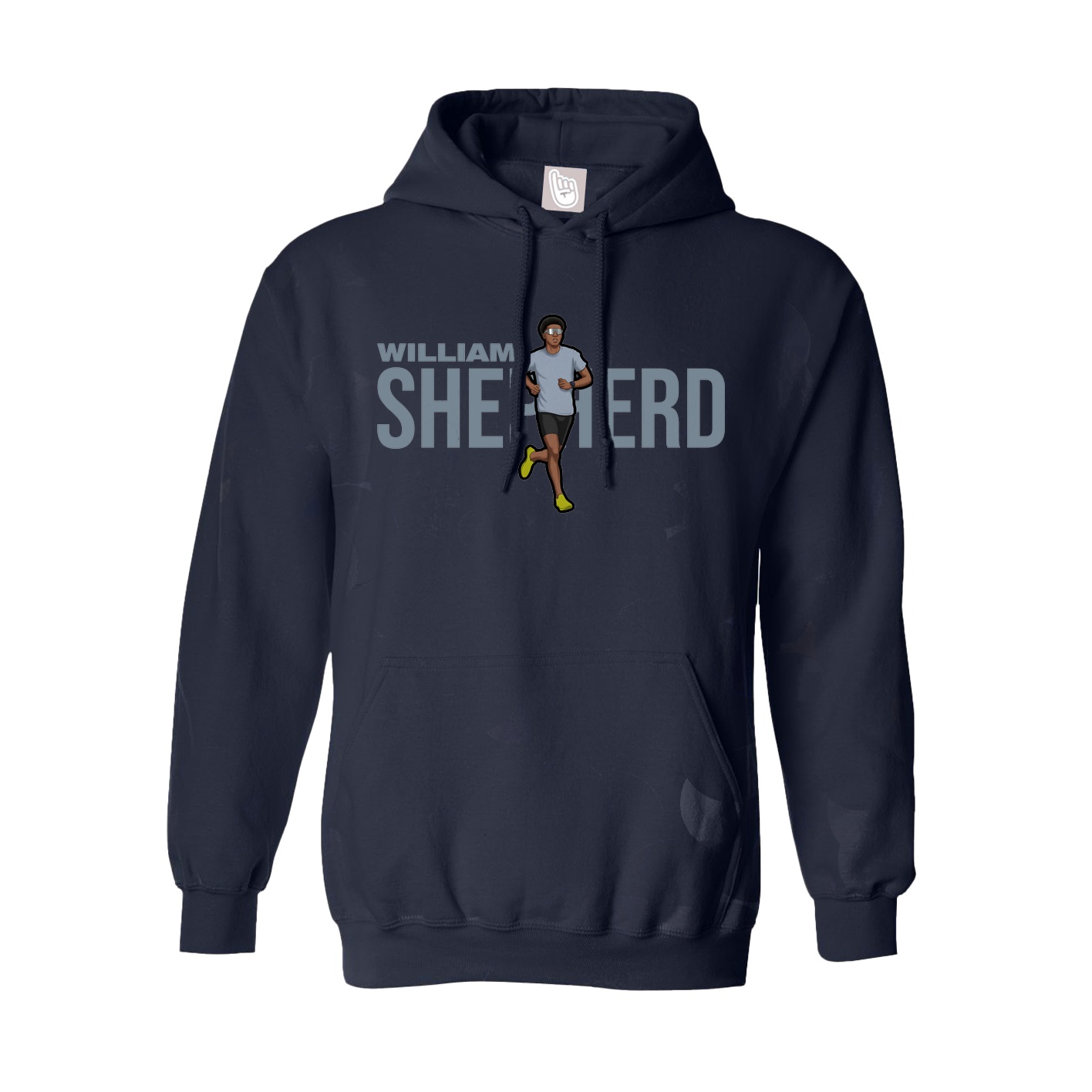 Hoodie — Player Name in Navy