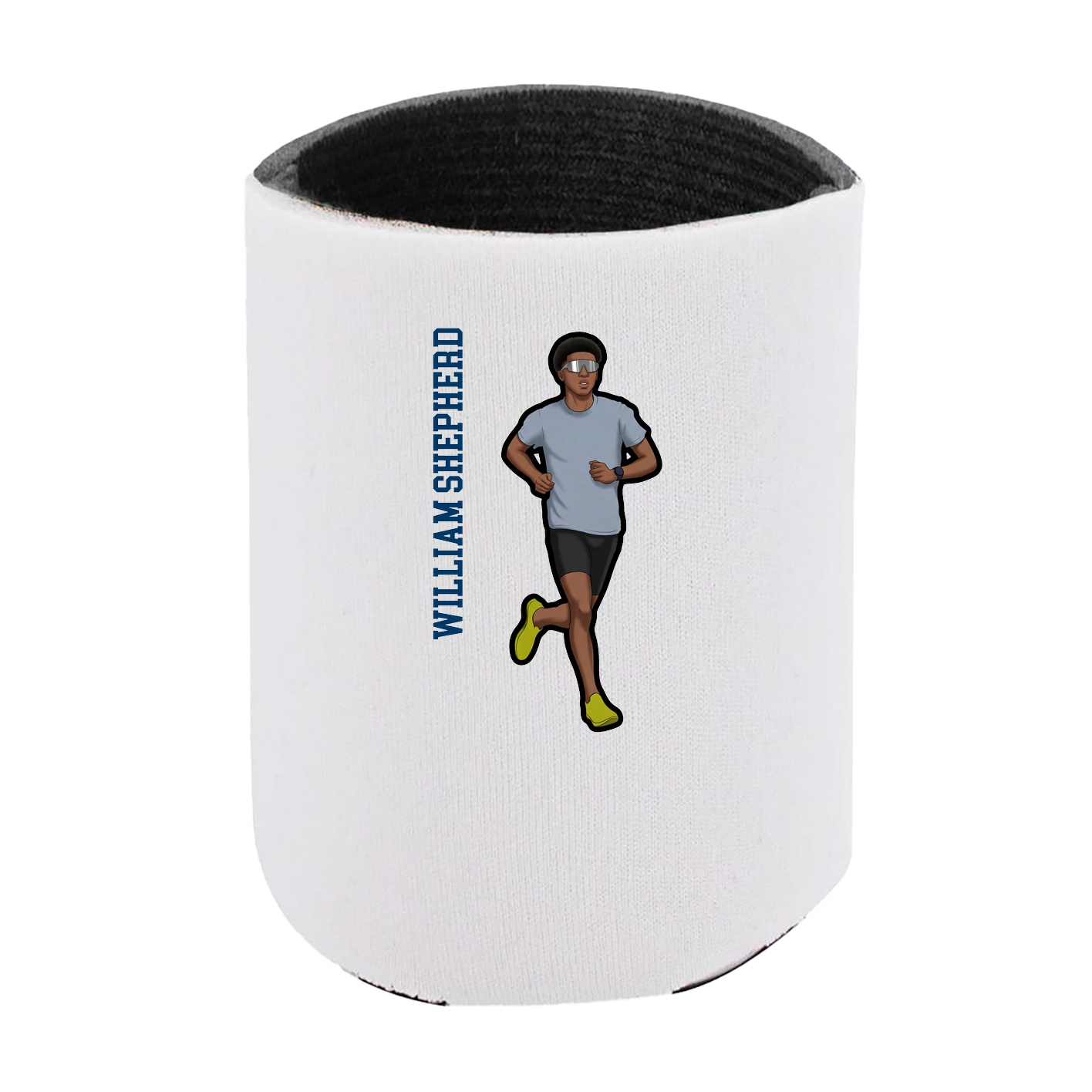 Can Holder — Name Vertical in White