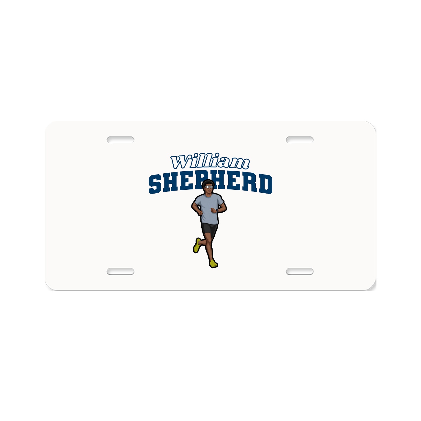 License Plate — Name Arch in Classic