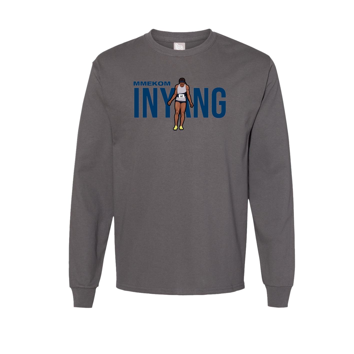 Long Sleeve Tee — Player Name in Grey