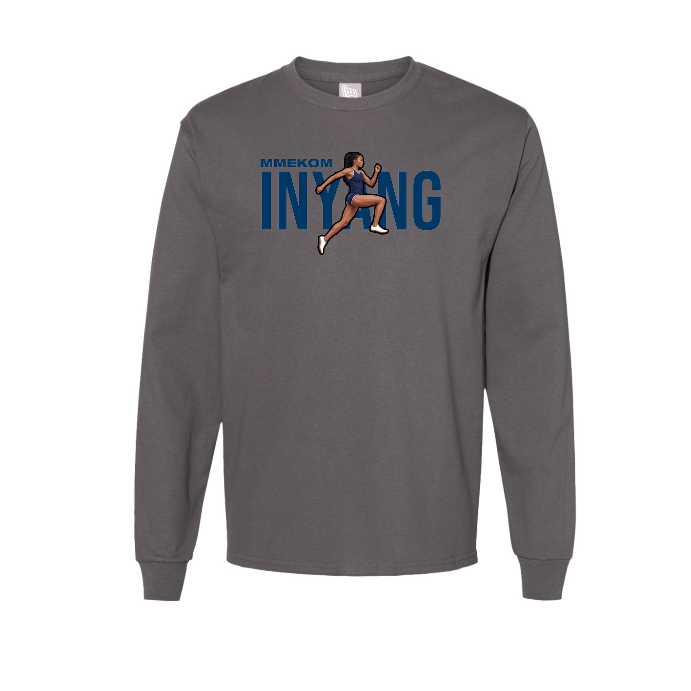 Long Sleeve Tee — Player Name in Grey