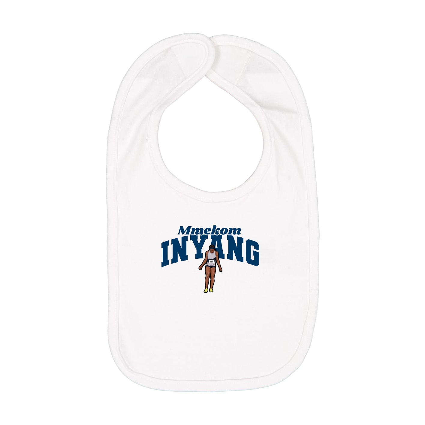 Infant Bib — Signature Arch in White