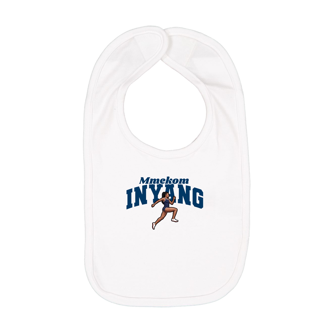 Infant Bib — Signature Arch in White