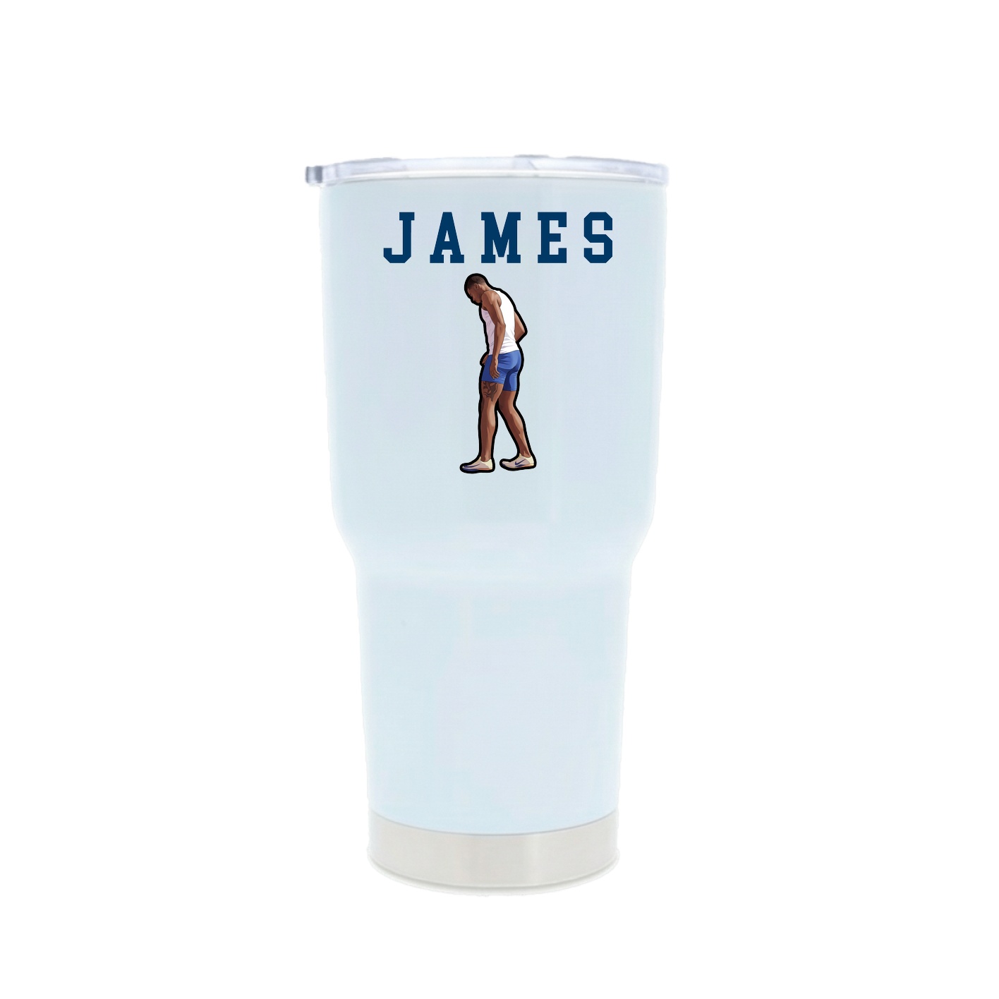 30oz Stainless Steel Tumbler — Shirsey in White