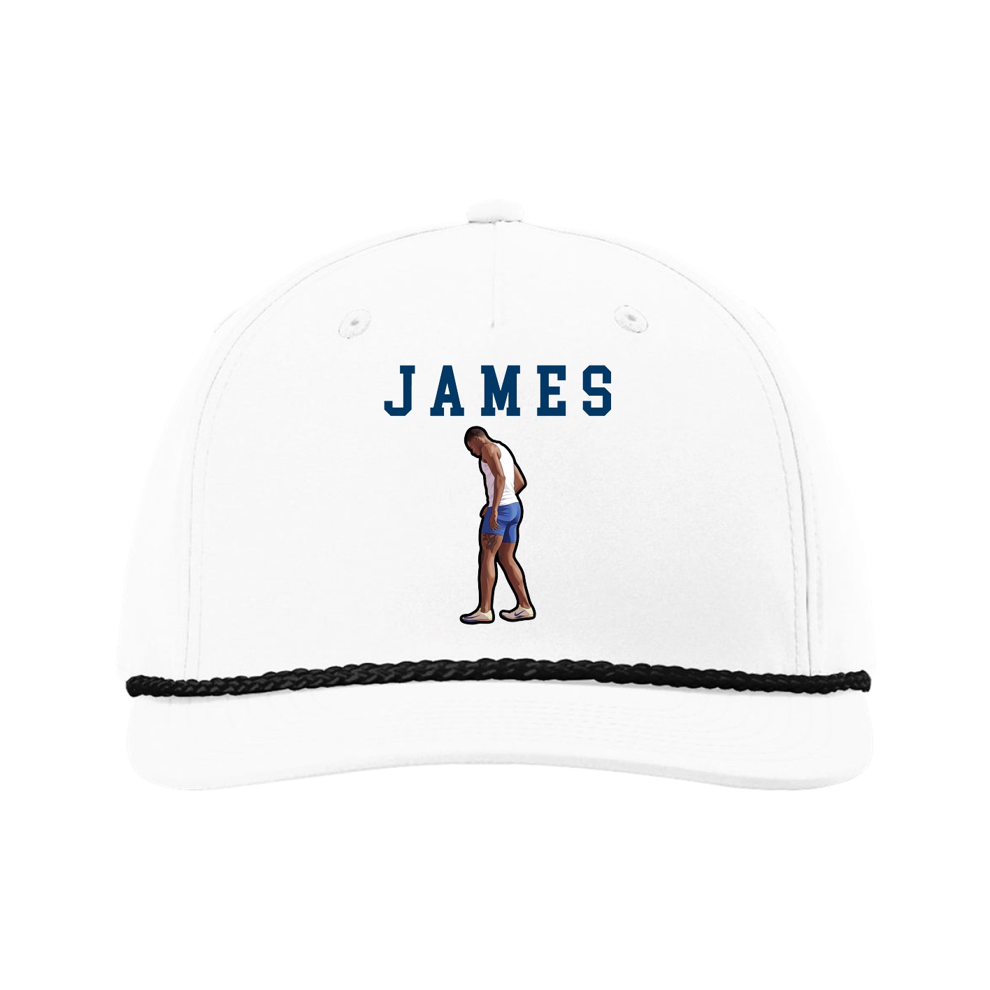 Five-Panel Classic Rope Cap — Shirsey in White