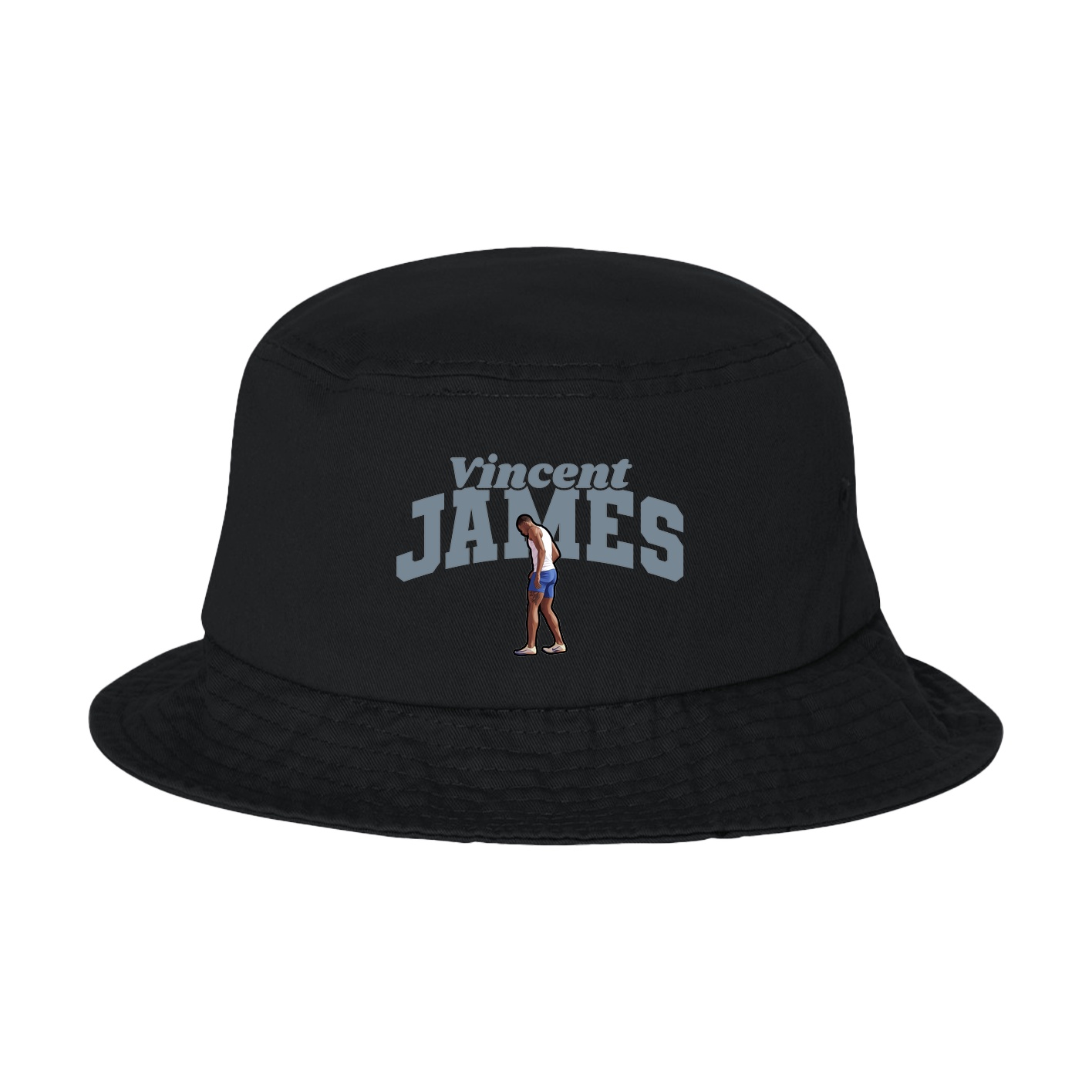 Bucket Cap — Signature Arch in Black