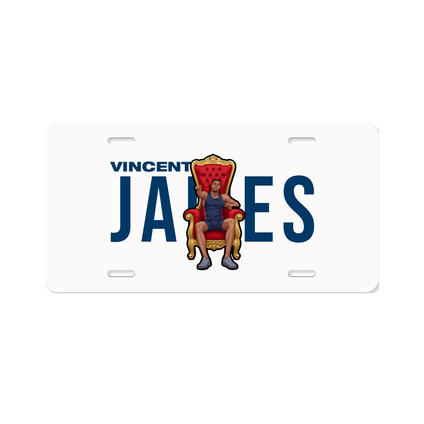 License Plate — Player Name in Classic