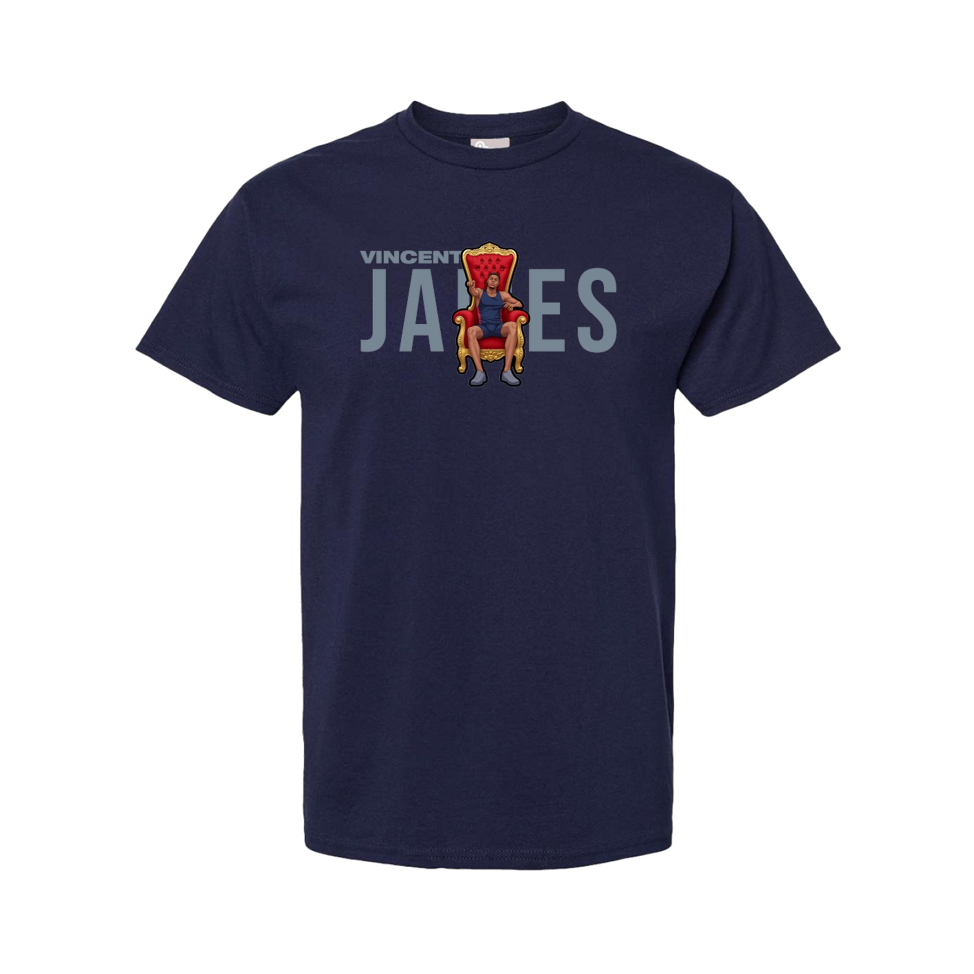 Youth Tee — Player Name in Navy