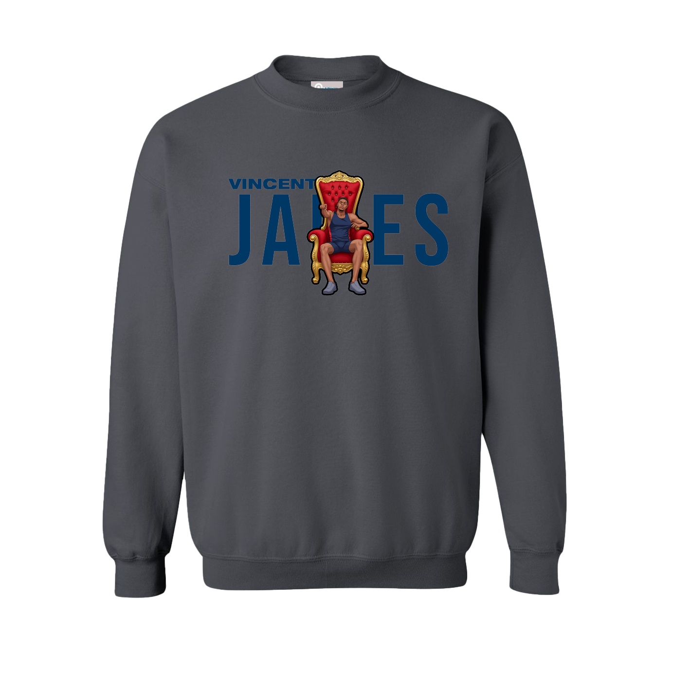 Fleece Crew — Player Name in Grey