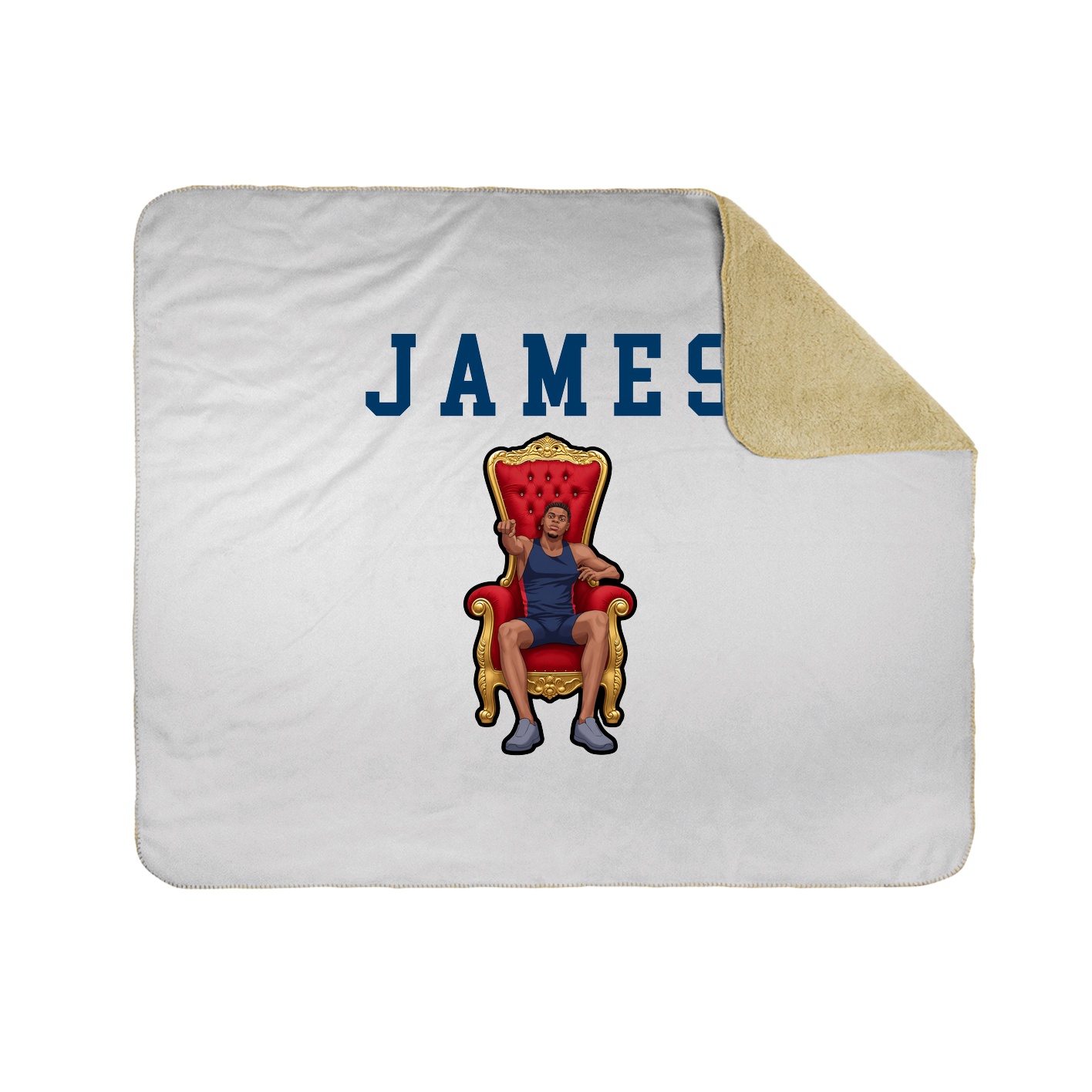 Throw Blanket — Shirsey in White