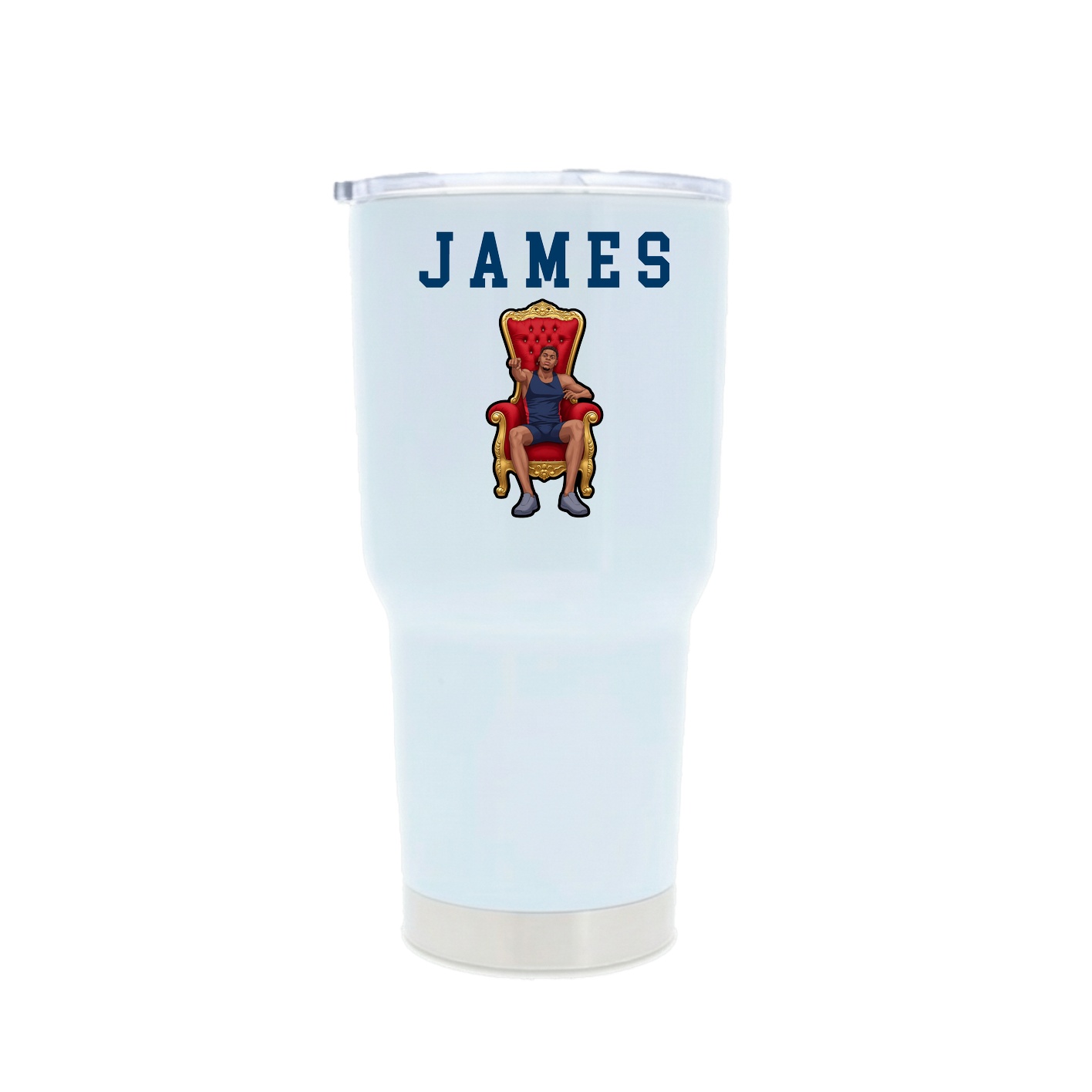 30oz Stainless Steel Tumbler — Shirsey in White