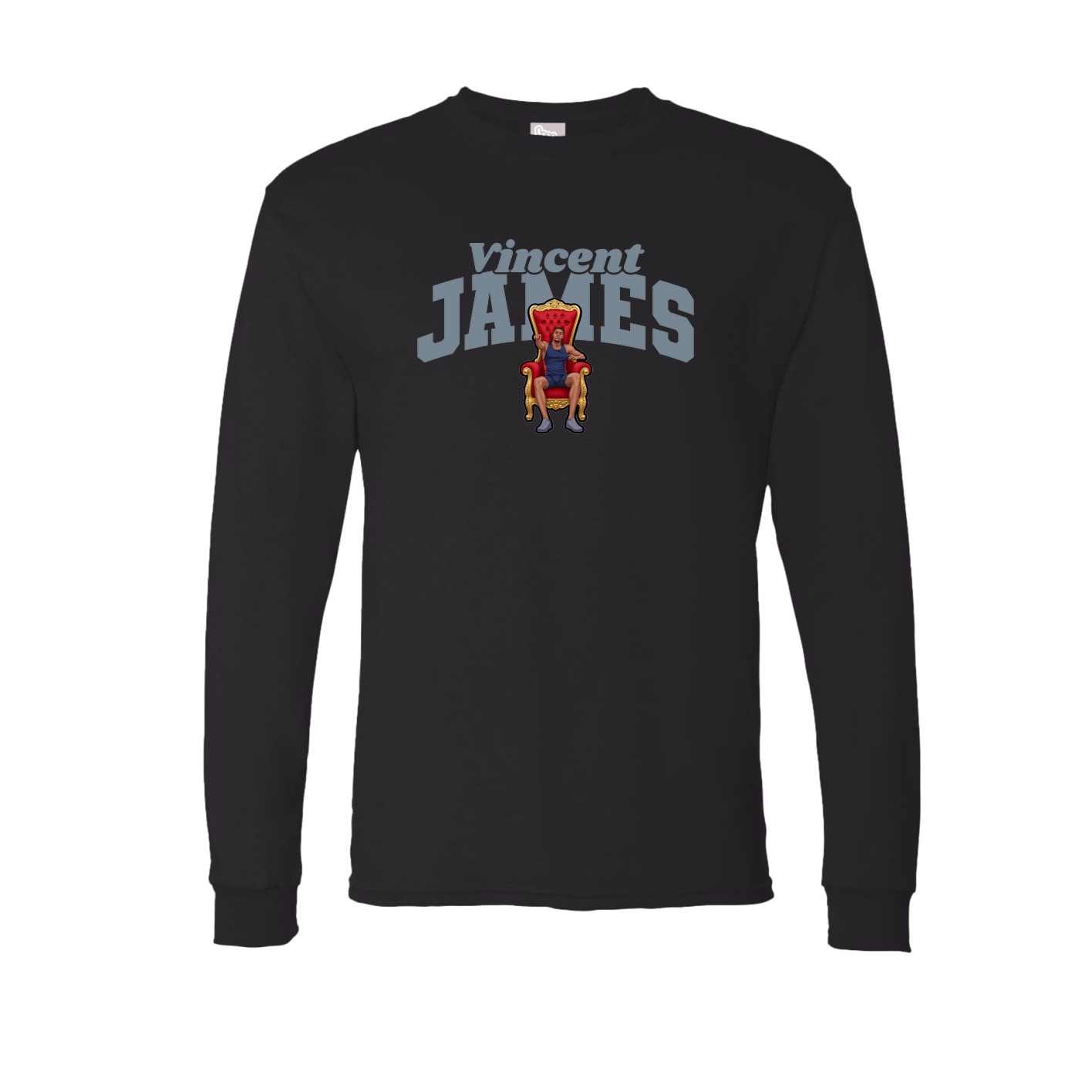 Long Sleeve Tee — Signature Arch in Black