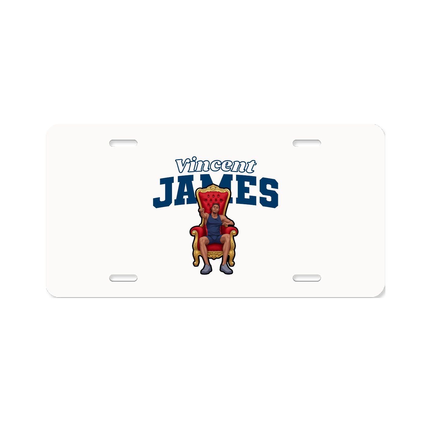 License Plate — Name Arch in Classic